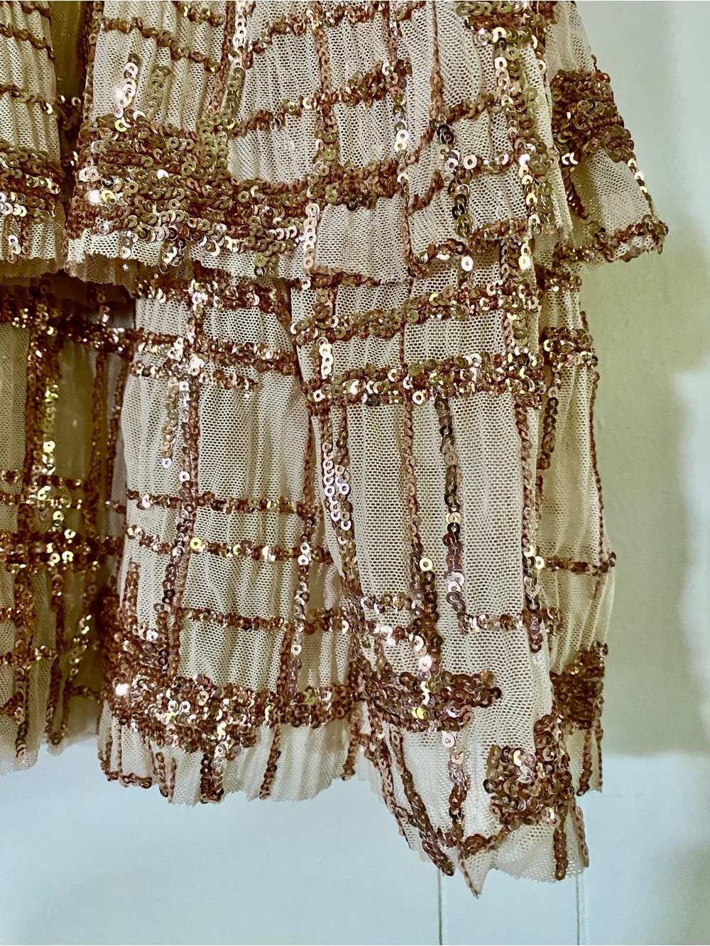 En Saison Embellished Tiered Midi Dress - Picture 6 of 10
